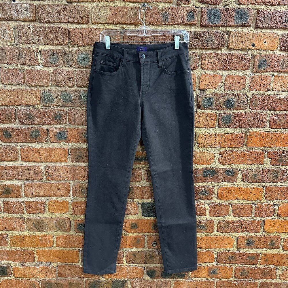 NWOT NYDJ Gray Stretch Denim Glitter Skinny Legging Jeans SZ 4/30